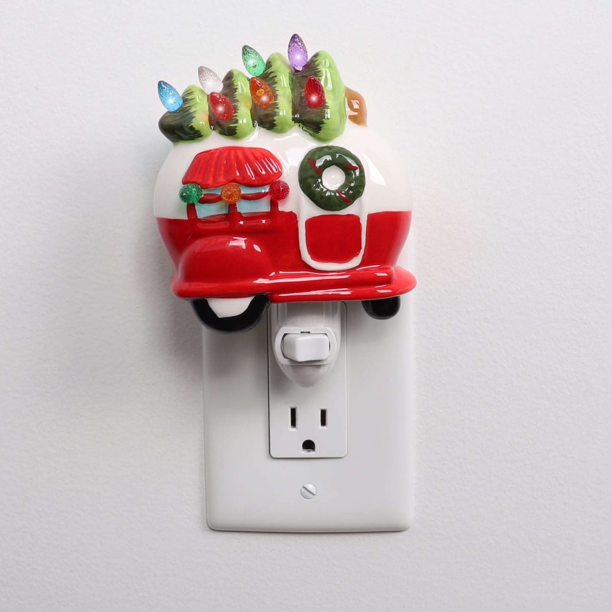 Ceramic Christmas Tree Night Light (Camper)