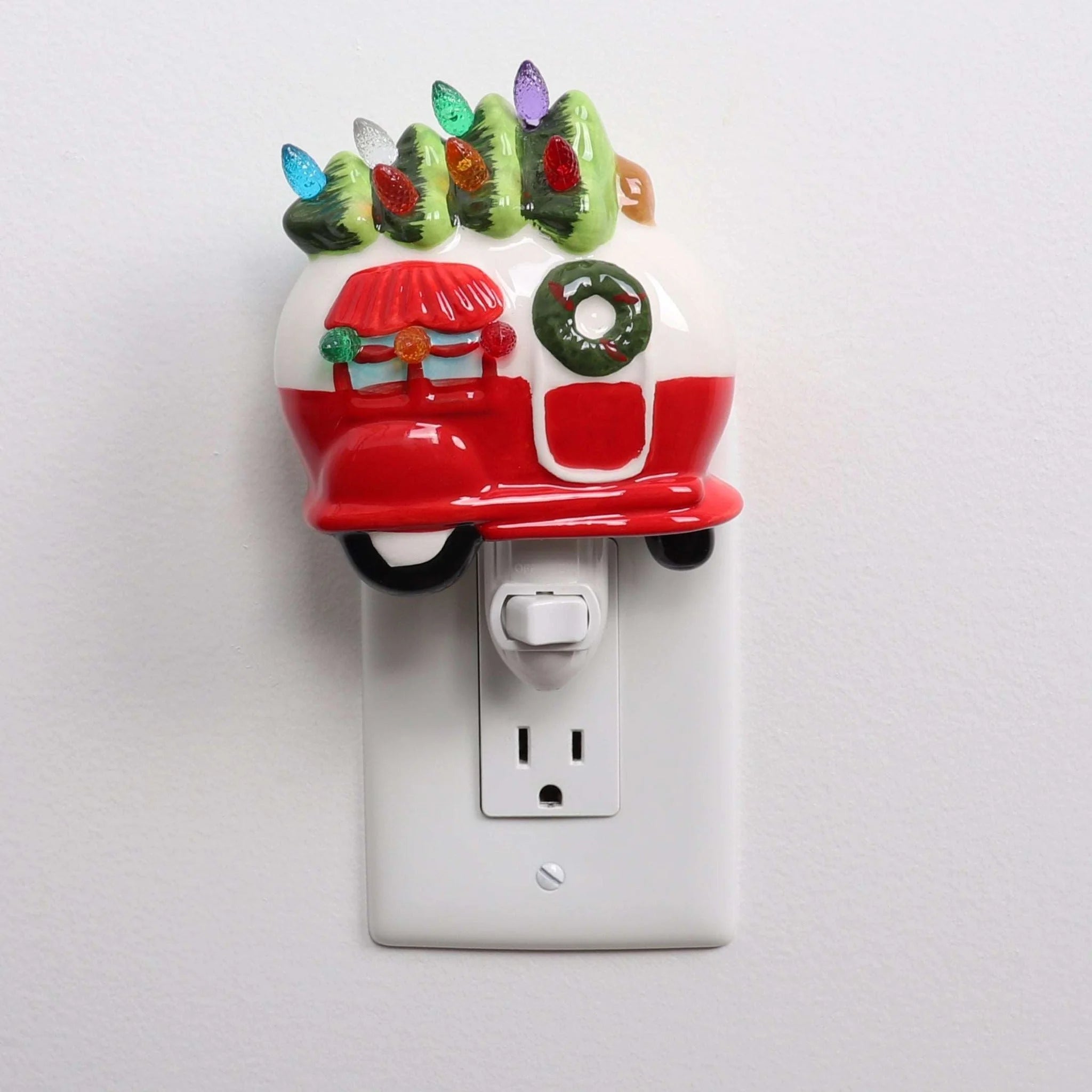 Ceramic Christmas Tree Night Light (Camper)
