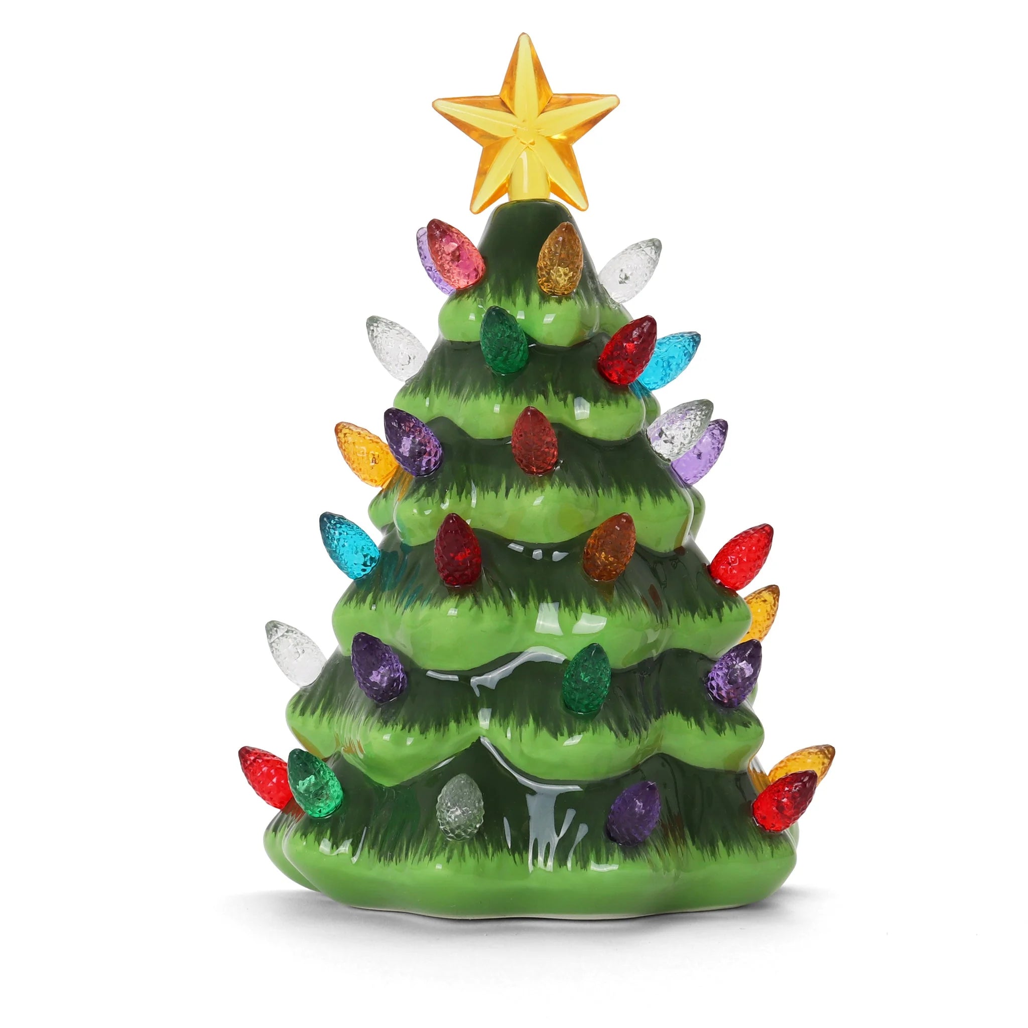 Ceramic Christmas Tree Night Light (Green)